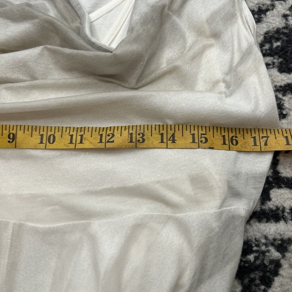 Ronen Chen Dress Beige Gray Lined Striped Draped Lightweight Women's Size 4 - Picture 5 of 8